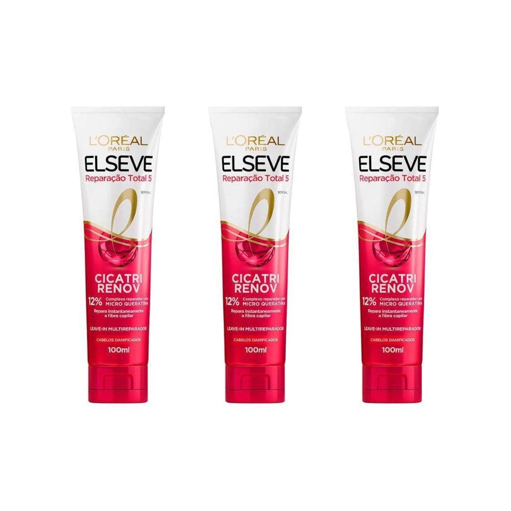 Creme De Trat Elseve Rep Total 5 Cicatri Renov 100Ml - 3Un