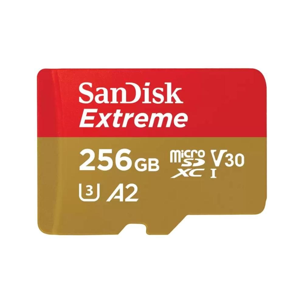 Cartão 256GB MicroSD com Adaptador SD - Classe 3 - até 190MB/s - Sandisk SDSQXAV-256G-GN6MA