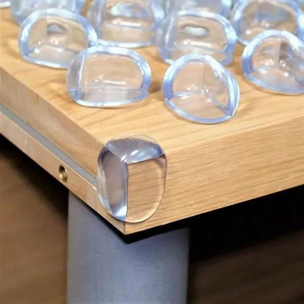 2X Kit 4 Protetor De Quina Mesa Cantoneira Segurança Criança