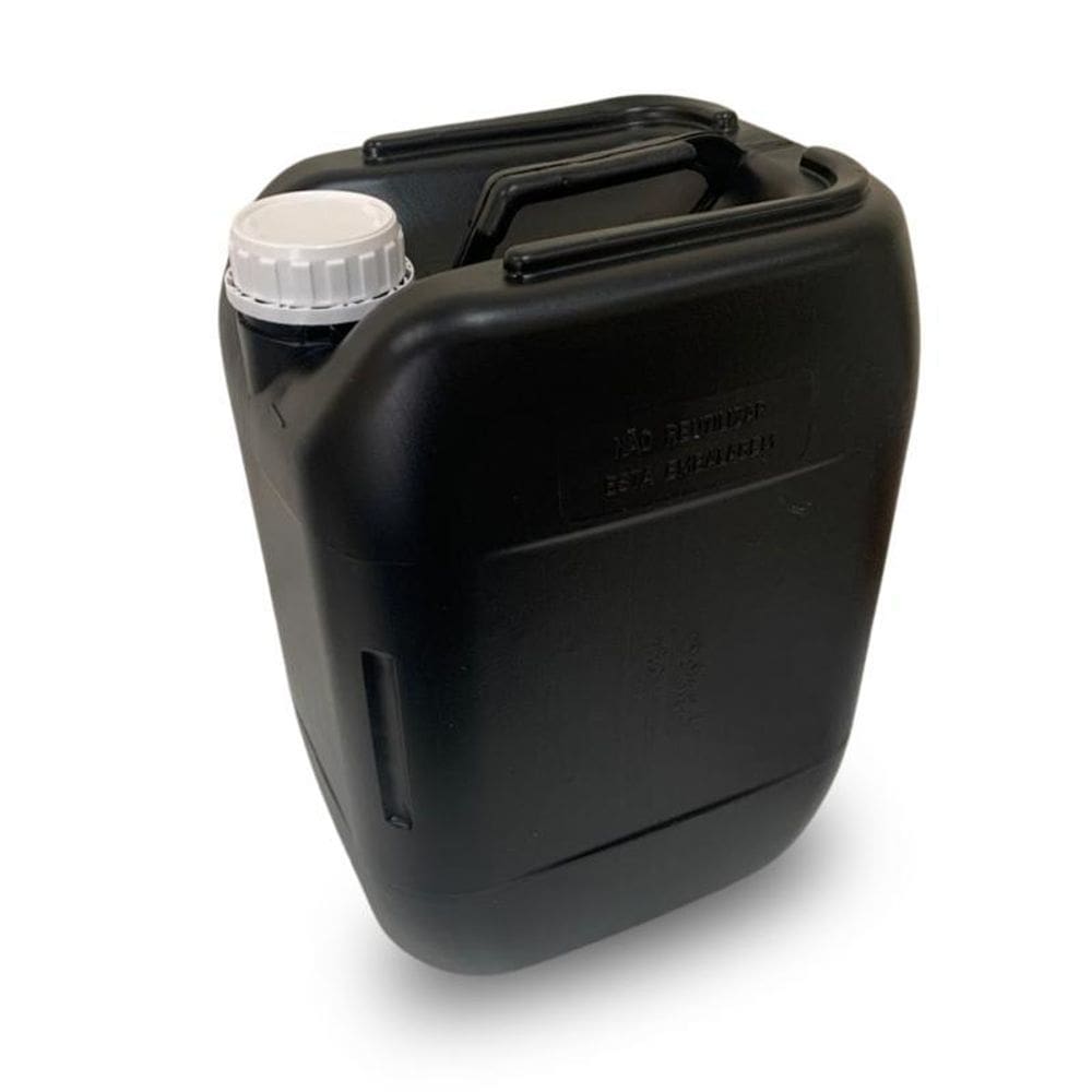 Bombona Preta Reciclada Para Produto Perigoso