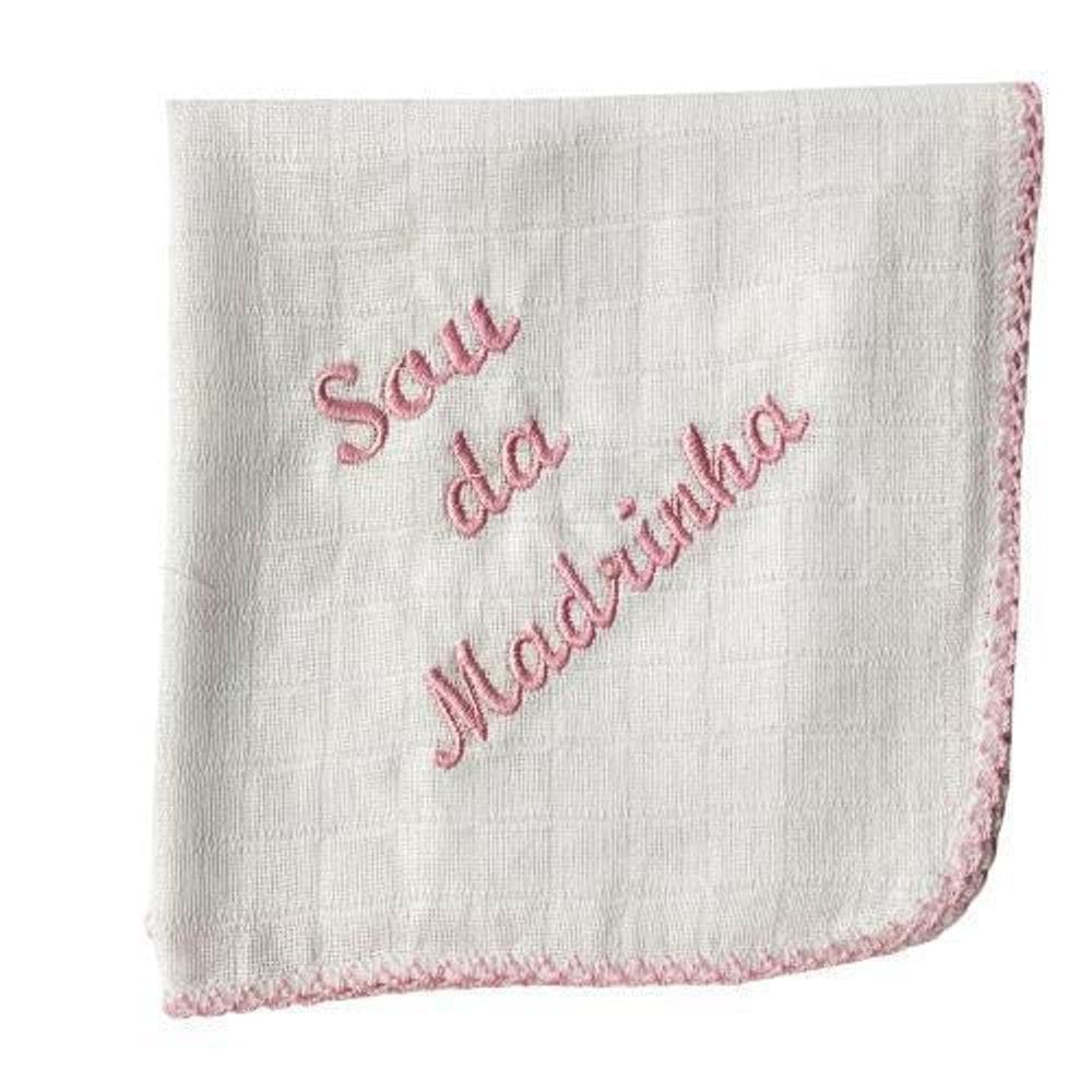 1 Fralda De Boca Feminino Com Frase Sou Da Madrinha