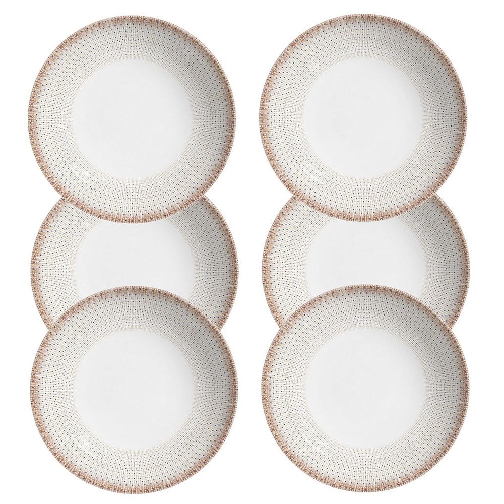 Jogo de Pratos Fundos Coup Sintonia - 25cm - 6 Peças - Alleanza