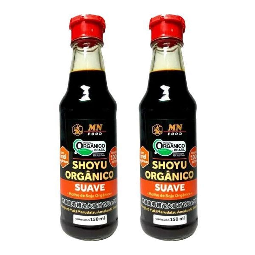 Kit 2X: Shoyu Ogânico Suave Mn Food 150Ml