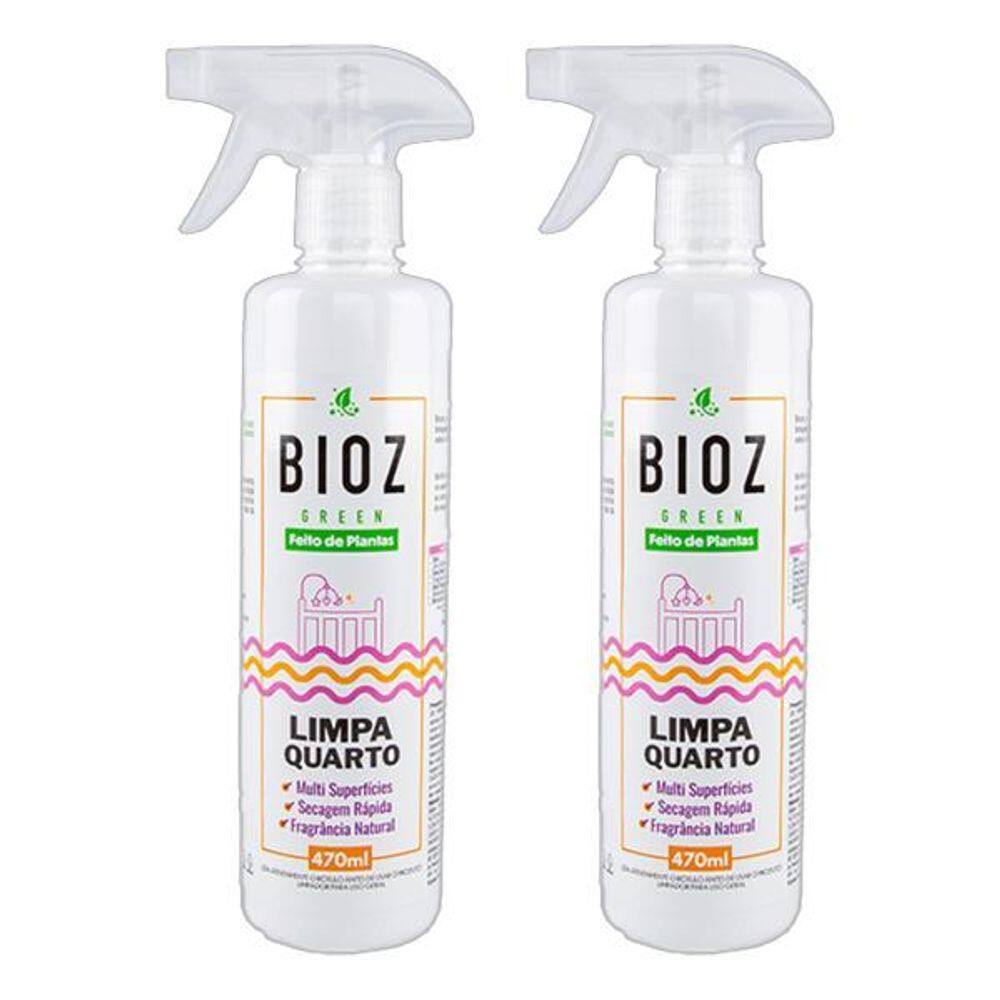 Kit 2X: Limpa Quarto Baby Biodegradável Bioz Green 470Ml