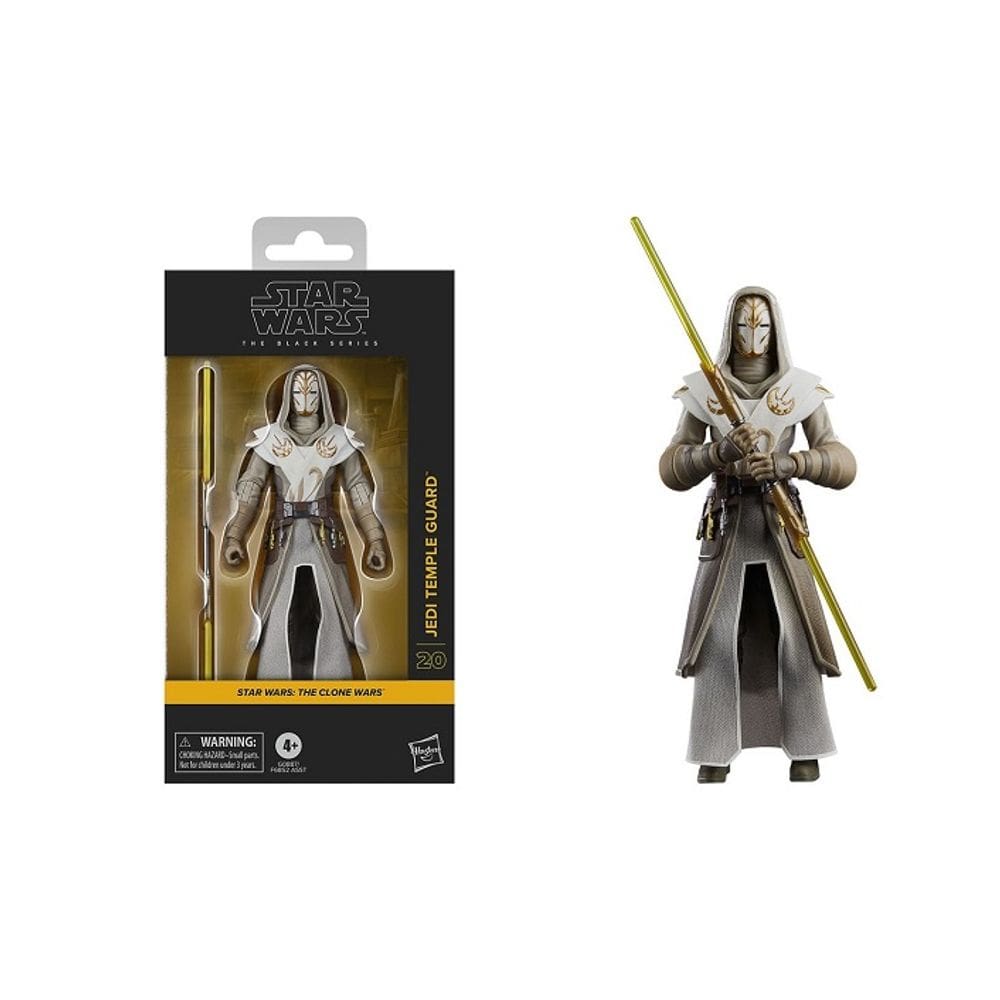 Star Wars The Clone Wars The Black Series 20 –  Guarda Do Templo Jedi – Hasbro