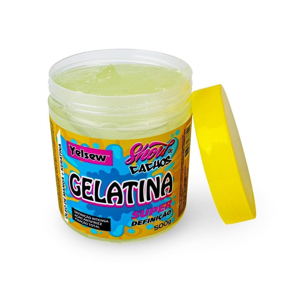 Gelatina Super Definição Manga Hidratação Cachos 500G Yelsew