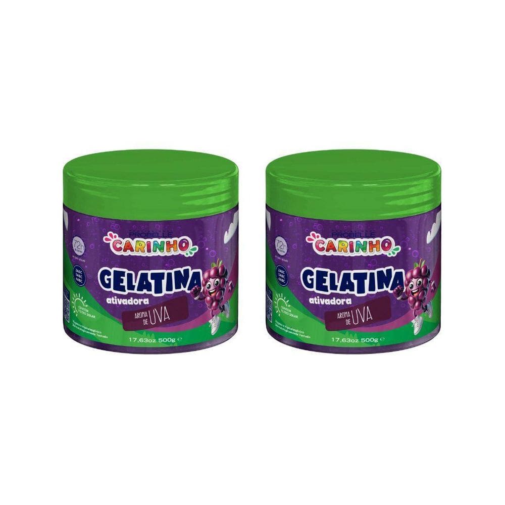 Gelatina Capilar Probelle Super Bonita 500G Carinho Uva -2Un