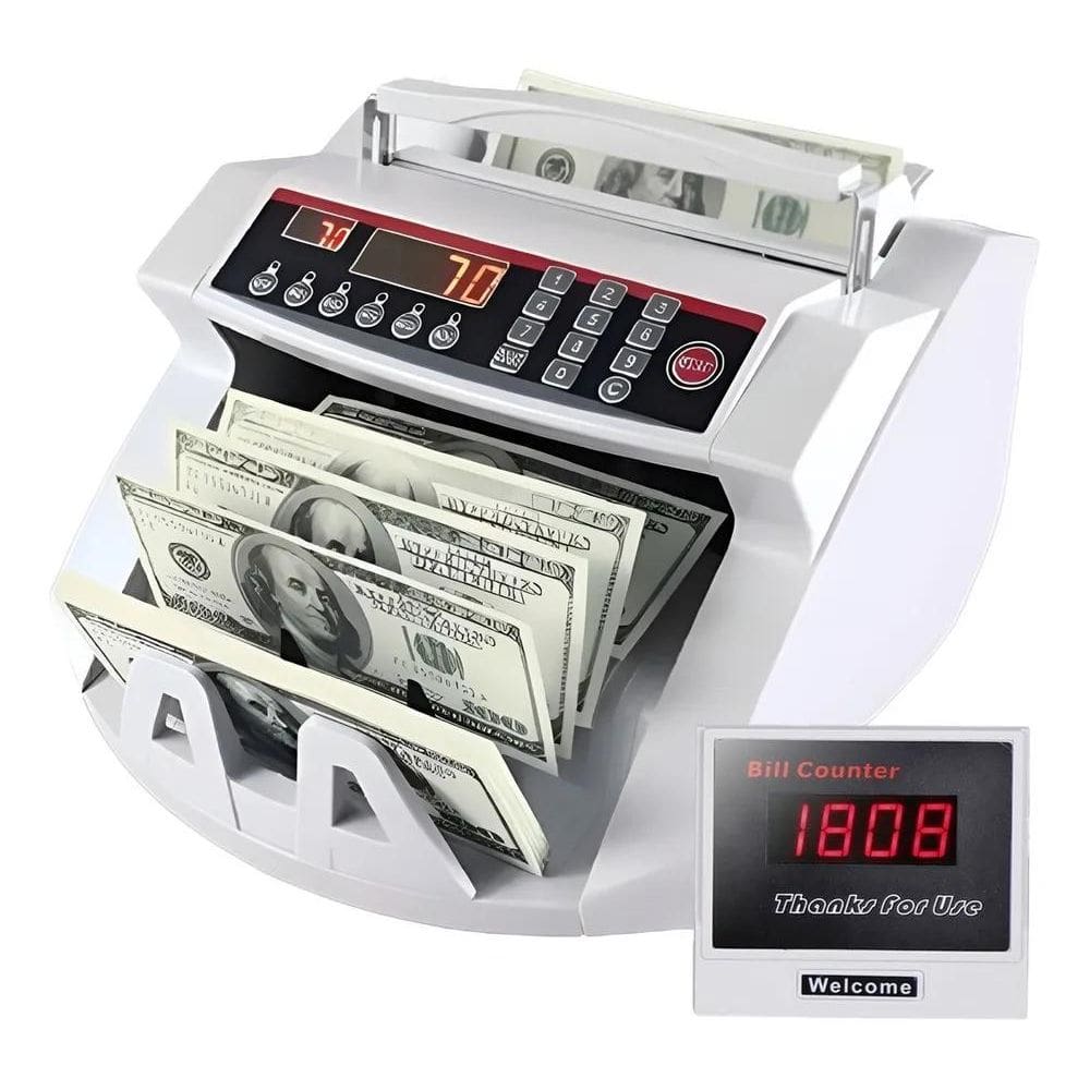 2X Maquina De Contar Dinheiro Detecta Aceita Nota 200