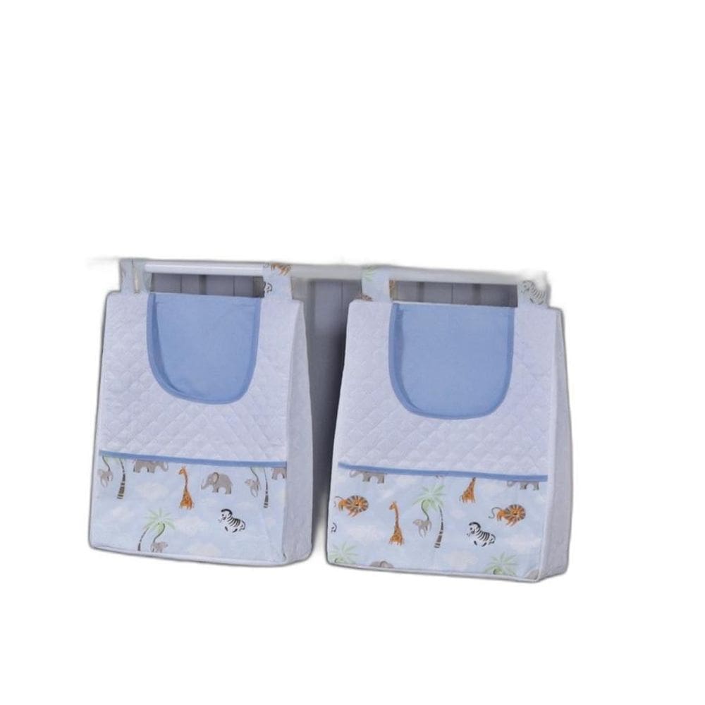 Porta Fralda Organizador Quarto Bebê Menino Menina 2 Peças