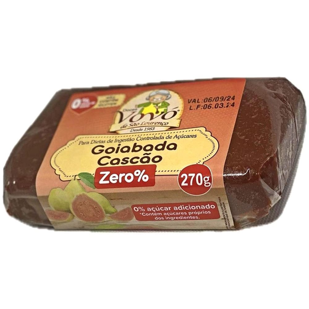 Goiabada Cascão Zero Vovó De São Lourenço 270G