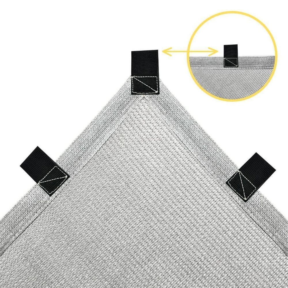 Tela Lona Cinza Cobertura Pergolado Sombrite 90% 4X5 Alças