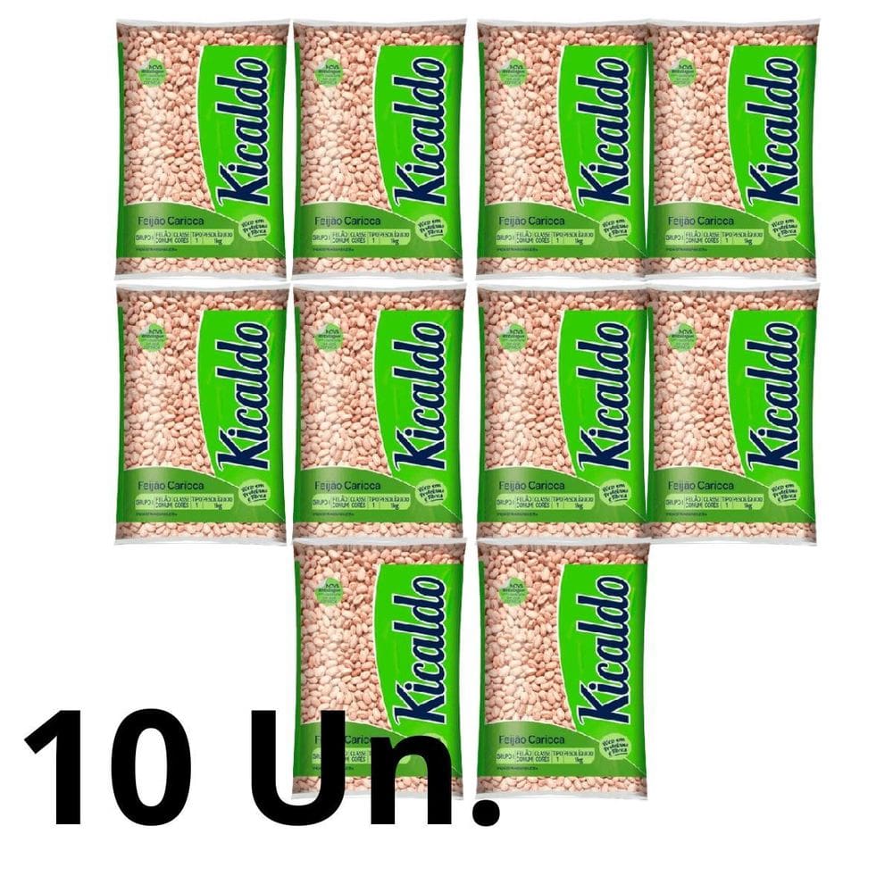 Feijão Carioca Kicaldo 1Kg Fardo 10 Un. Preço
