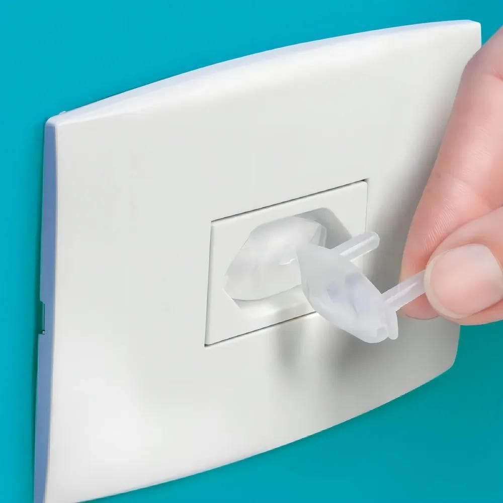 2X Protetor Tomada Bebe Segurança Contra Choque 8 Pçs