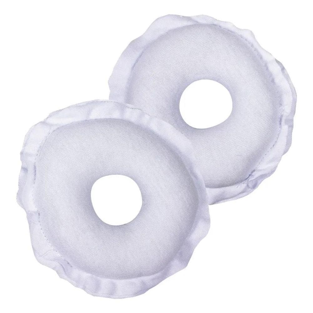 2X Conjunto De 2 Rosquinhas Para Seios Kababy Branco