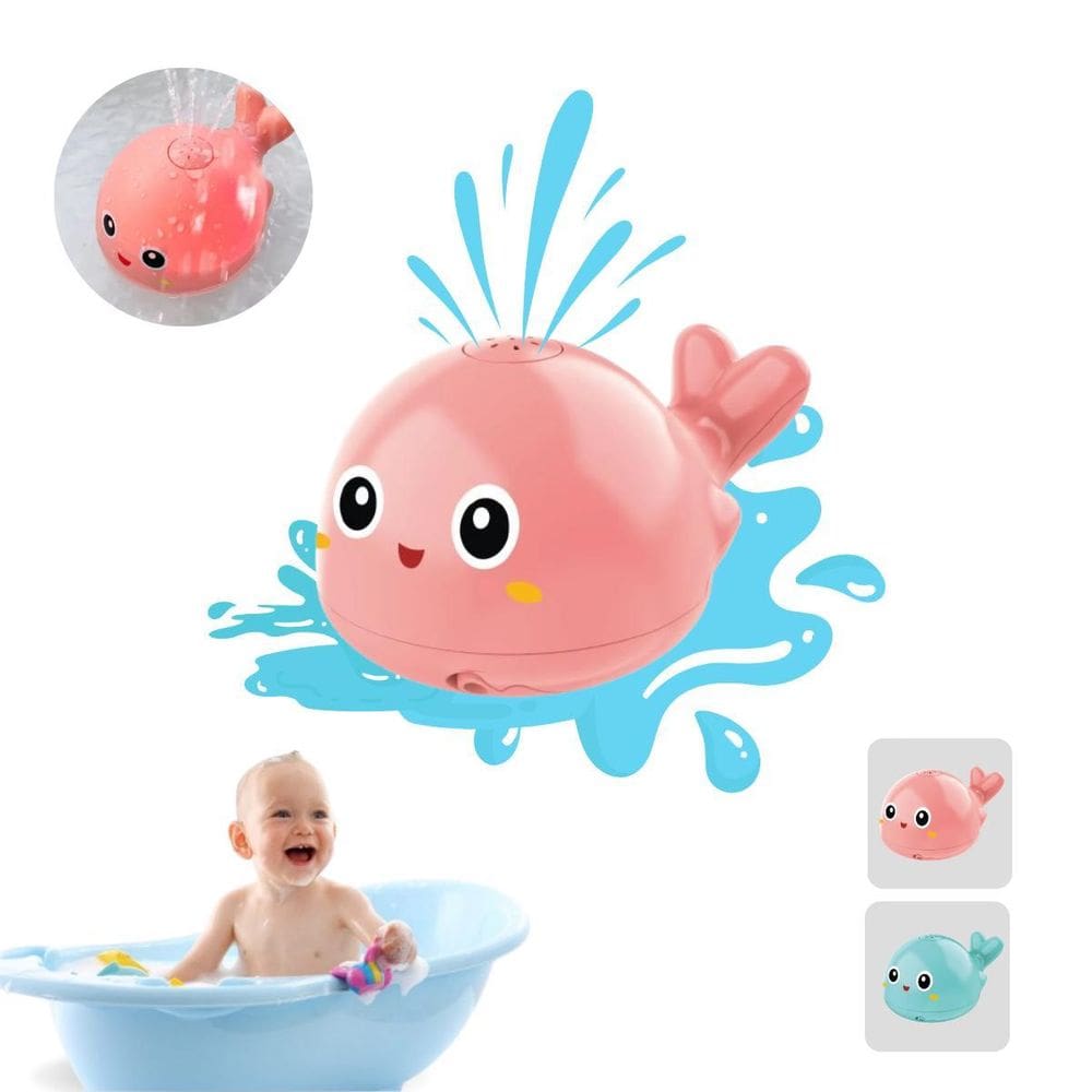 Baleia Infantil Chafariz Com Luzes Para Banho Divertido