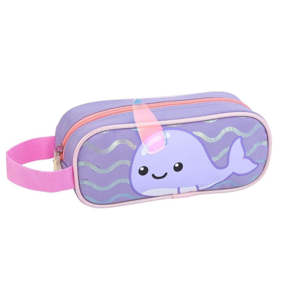 Estojo Infantil Simples Narval Meninas  Escolar