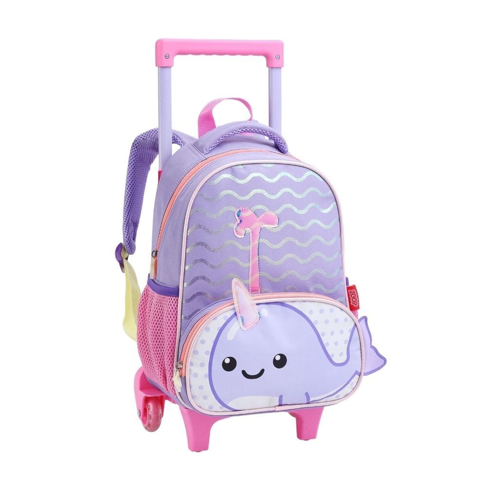 Mochila de Rodas Narval Meninas Escolar Infantil Passeio