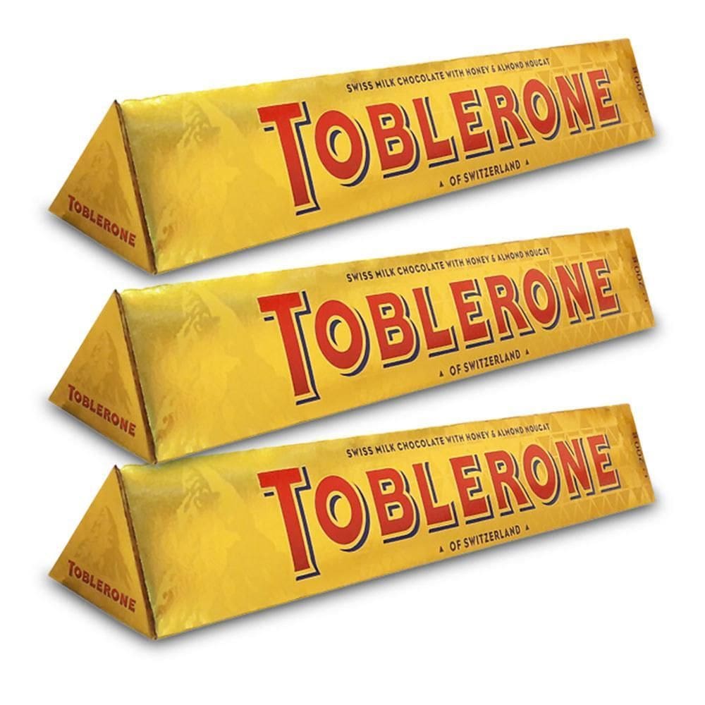 Chocolate Toblerone Milk Gold Kit 3 Unidades De 100G
