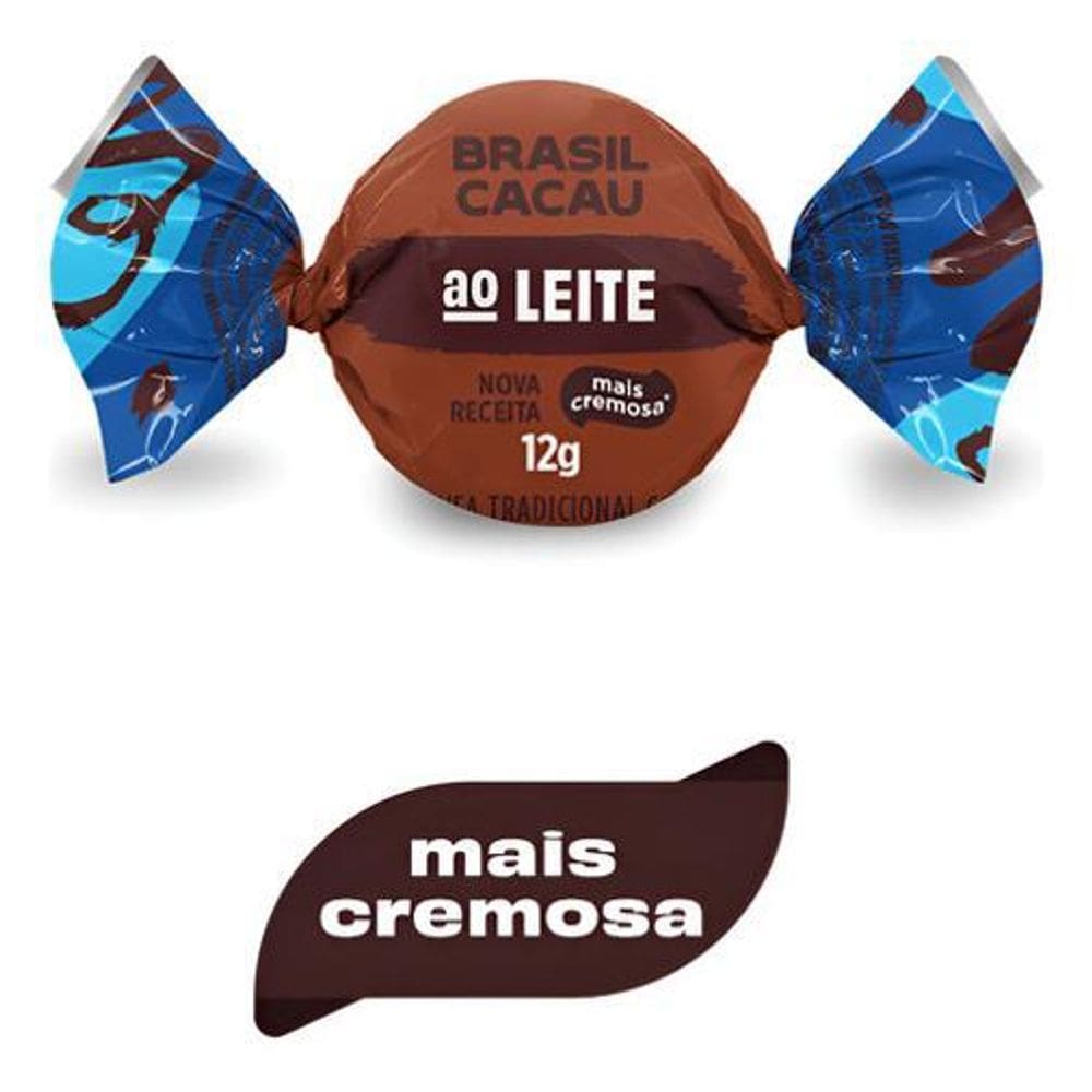 Minitrufa Chocolate Ao Leite Tradicional Brasil Cacau 12G
