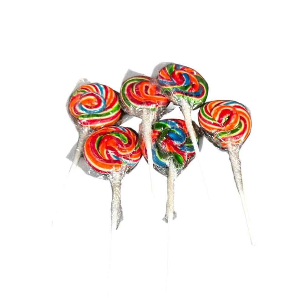 Kit 100 Pirulitos Redondos 17G Psicodélicos 5Cm Diâmetro