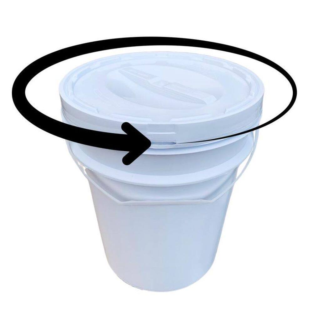 Balde 20L Tampa De Rosca Para Cereal - Kit 13 Pçs