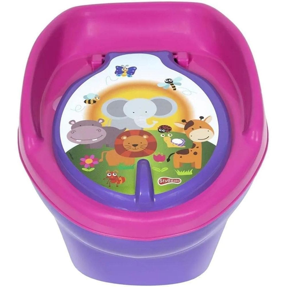 2X Troninho Penico Privadinha Infantil Desfralde Rosa Lilás