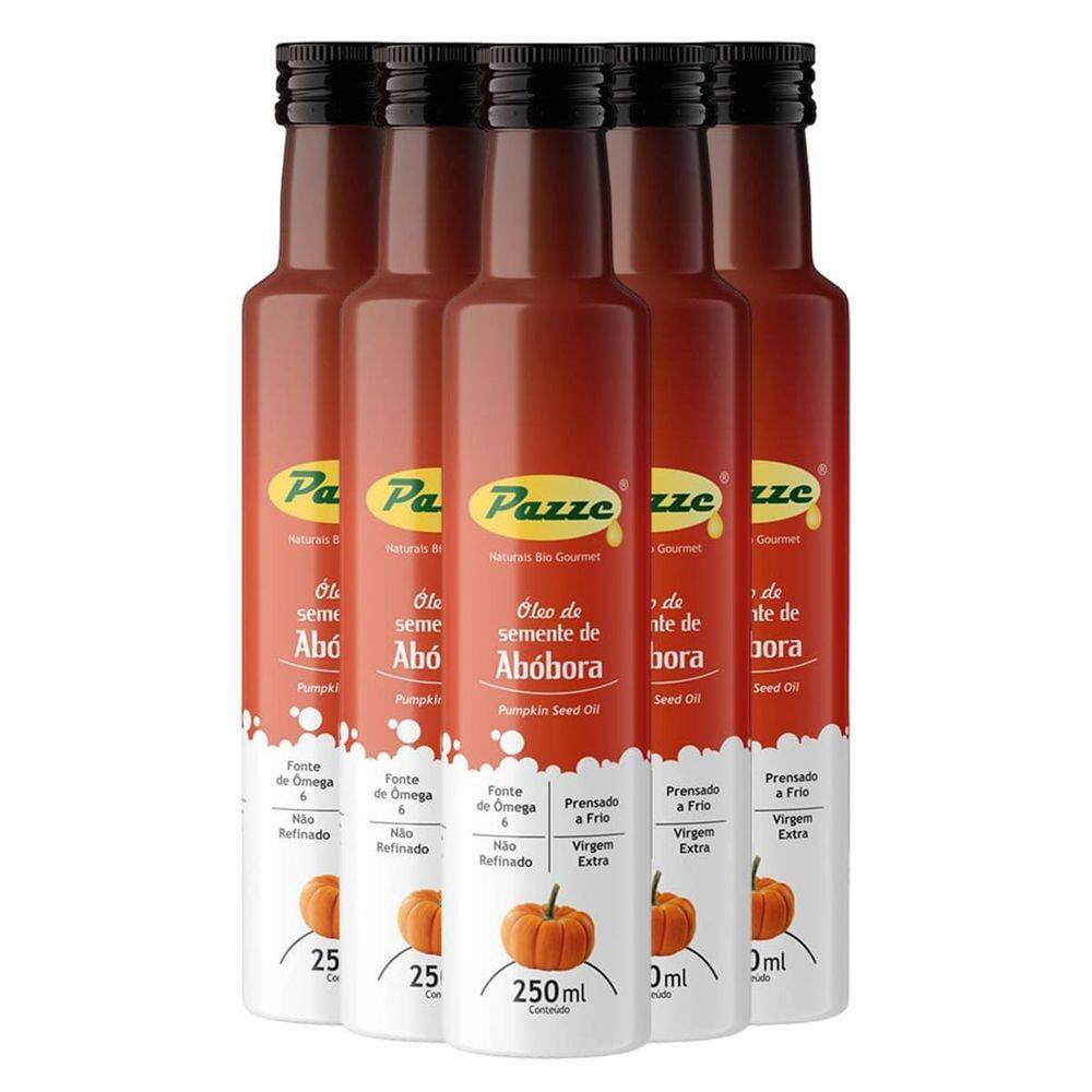 Kit 5 Óleo De Semente De Abóbora Pazze 250Ml