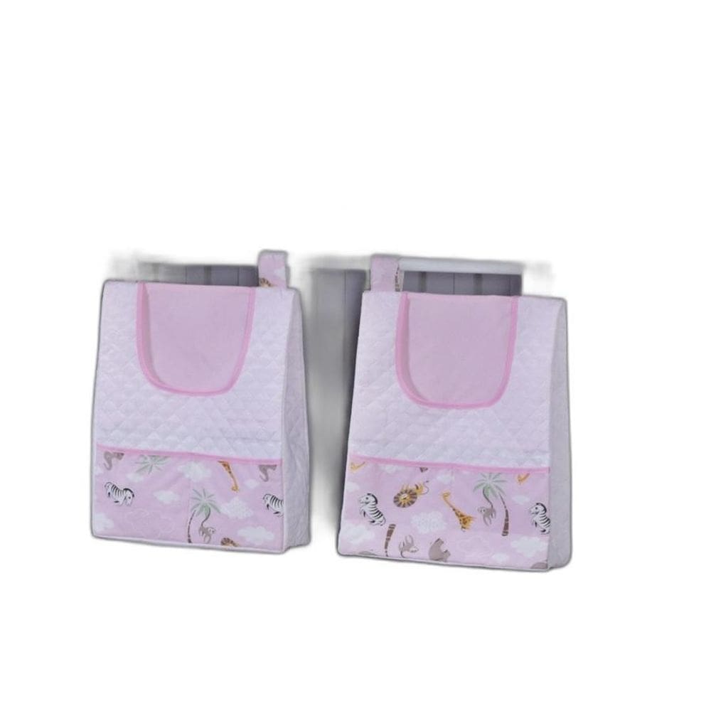 Porta Fralda Organizador Quarto Bebê Menino Menina 2 Peças