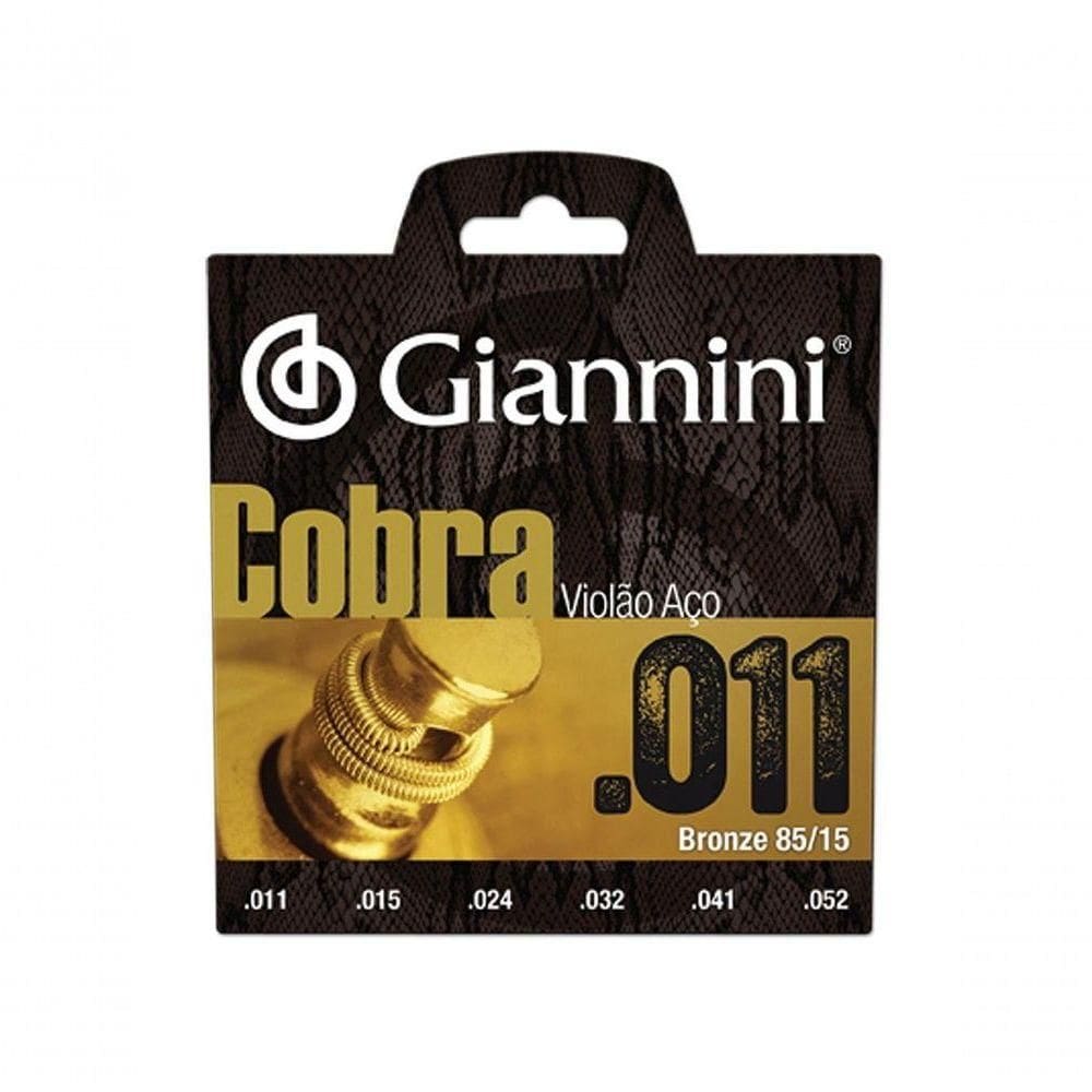 Corda Violão Giannini Geeflk Bronze Cobra 85-15 Pct -0,011