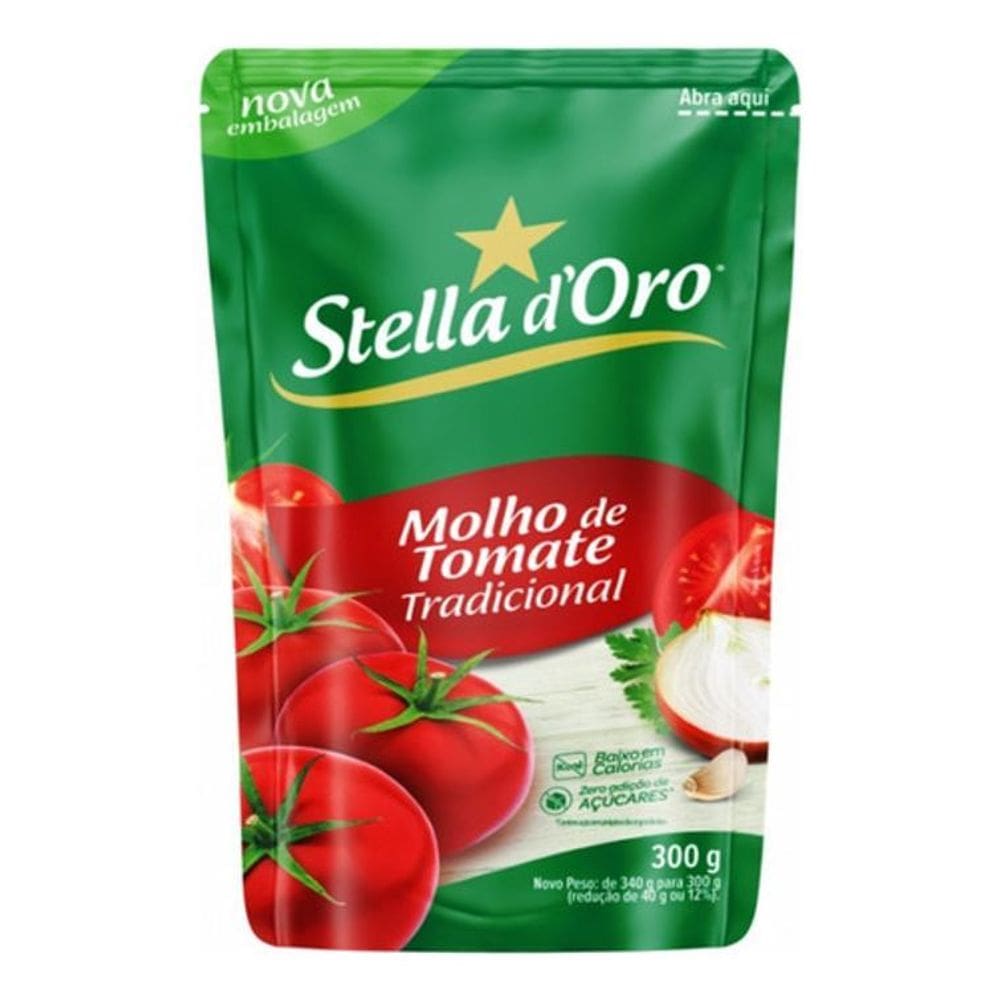 Molho De Tomate Tradicional Stella D`Oro Em Sachê 300 G