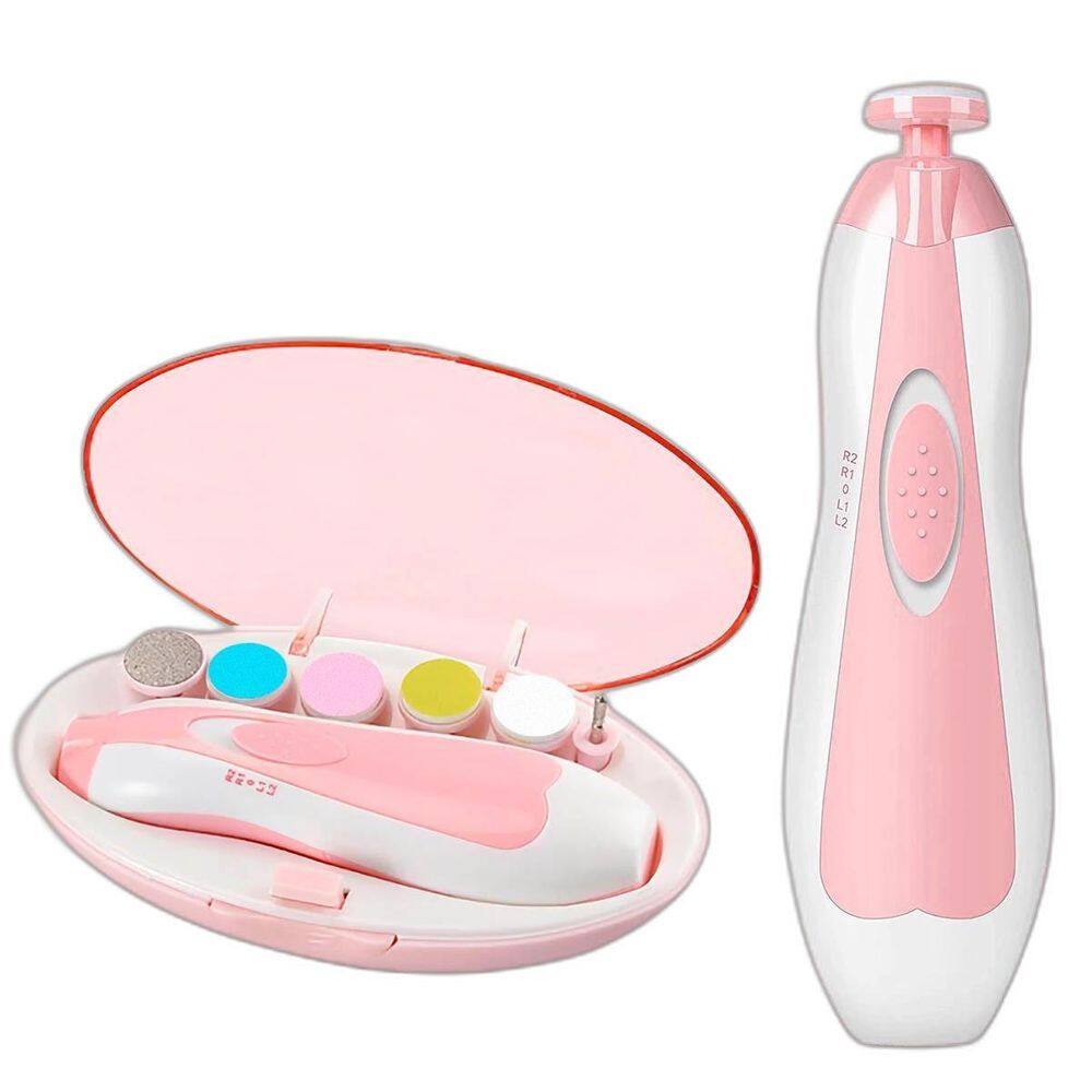 Cortador Infantil Elétrico De Unhas Estilo Cor Roxo 6 Refis