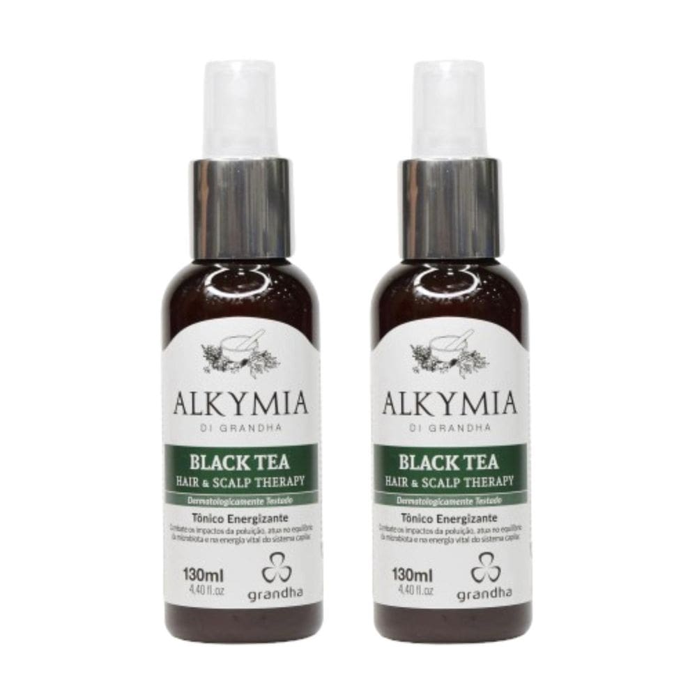 2 Chá Preto Capilar Black Tea Hair Scalp Therapy 130Ml Cada