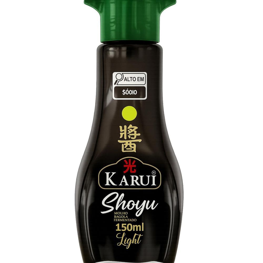 Molho Shoyu Premium Ligth Molheira De Vidro Karui 150Ml
