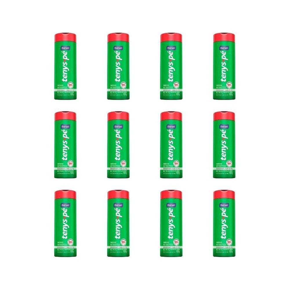 Talco Pes Tenys Pe Baruel Po 100G Conforado-Kit C/12Un
