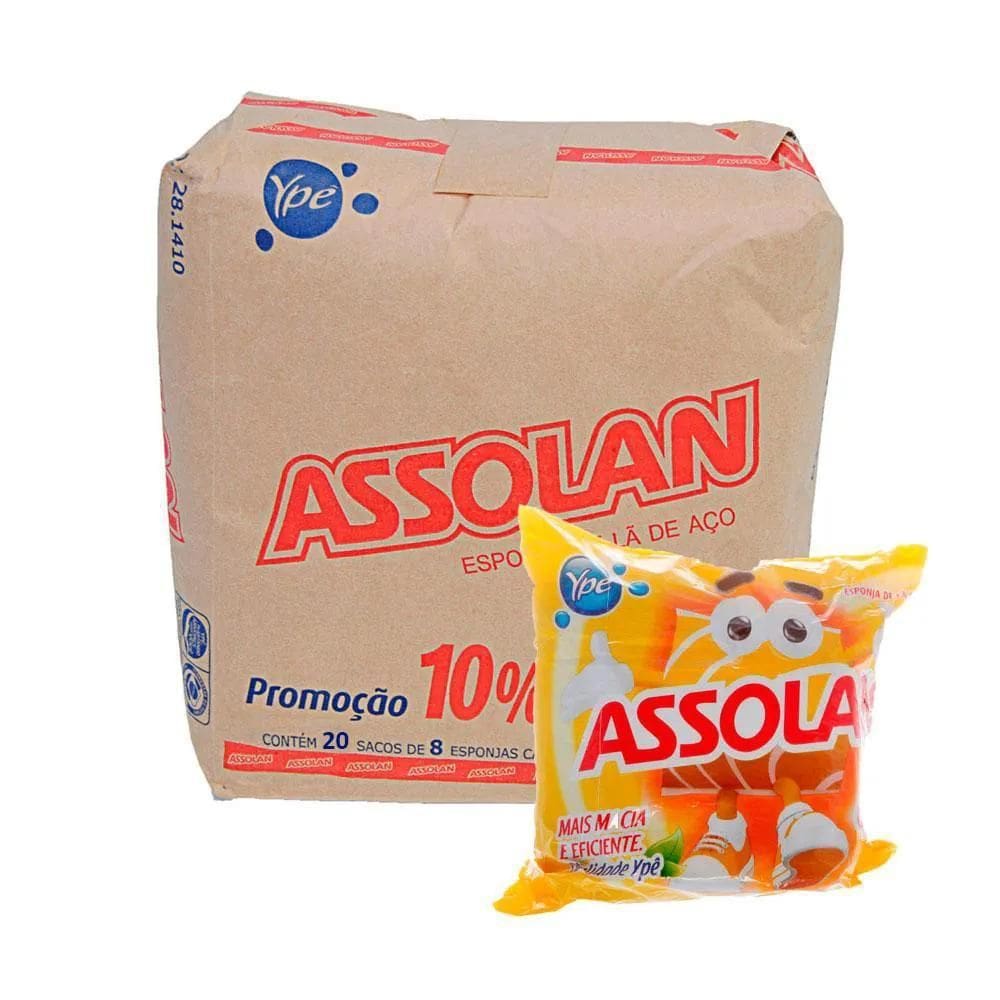 Fardinho Com 20 Pacotinhos De 45G Cada Lã De Aço Assolan