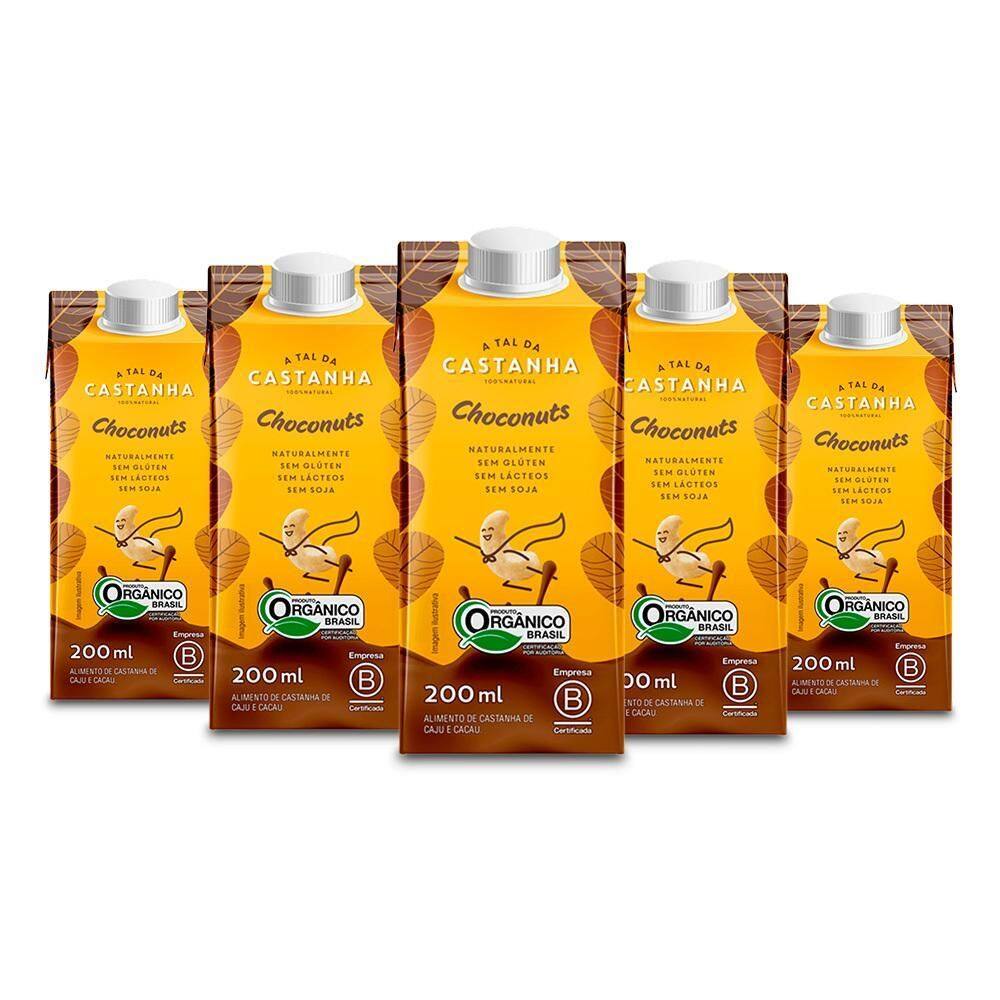 Achocolatado Vegano Choconuts A Tal Da Castanha Kit 5 Unid