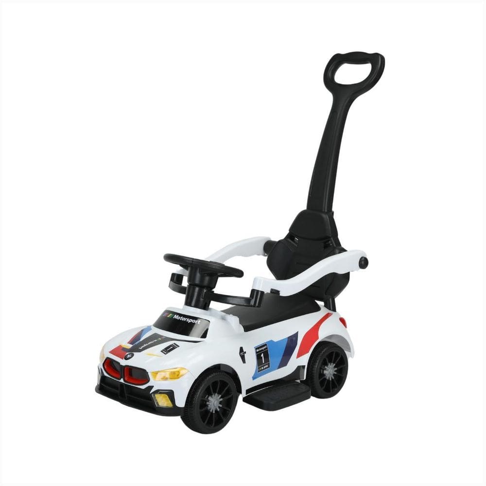 Carrinho De Passeio Criança Com Empurrador Branco Led Musica