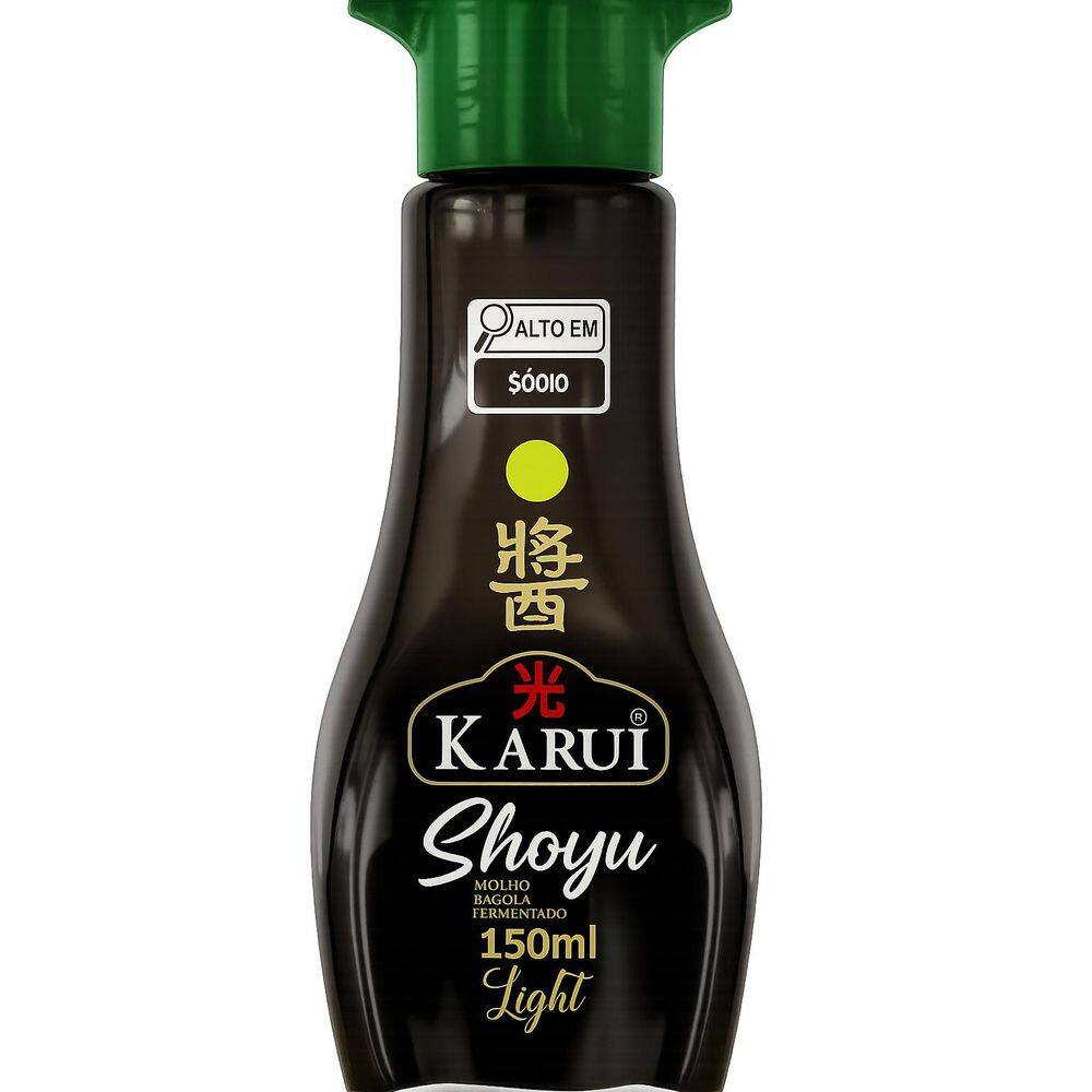 Molho Shoyu Premium Ligth Molheira De Vidro Karui 150Ml