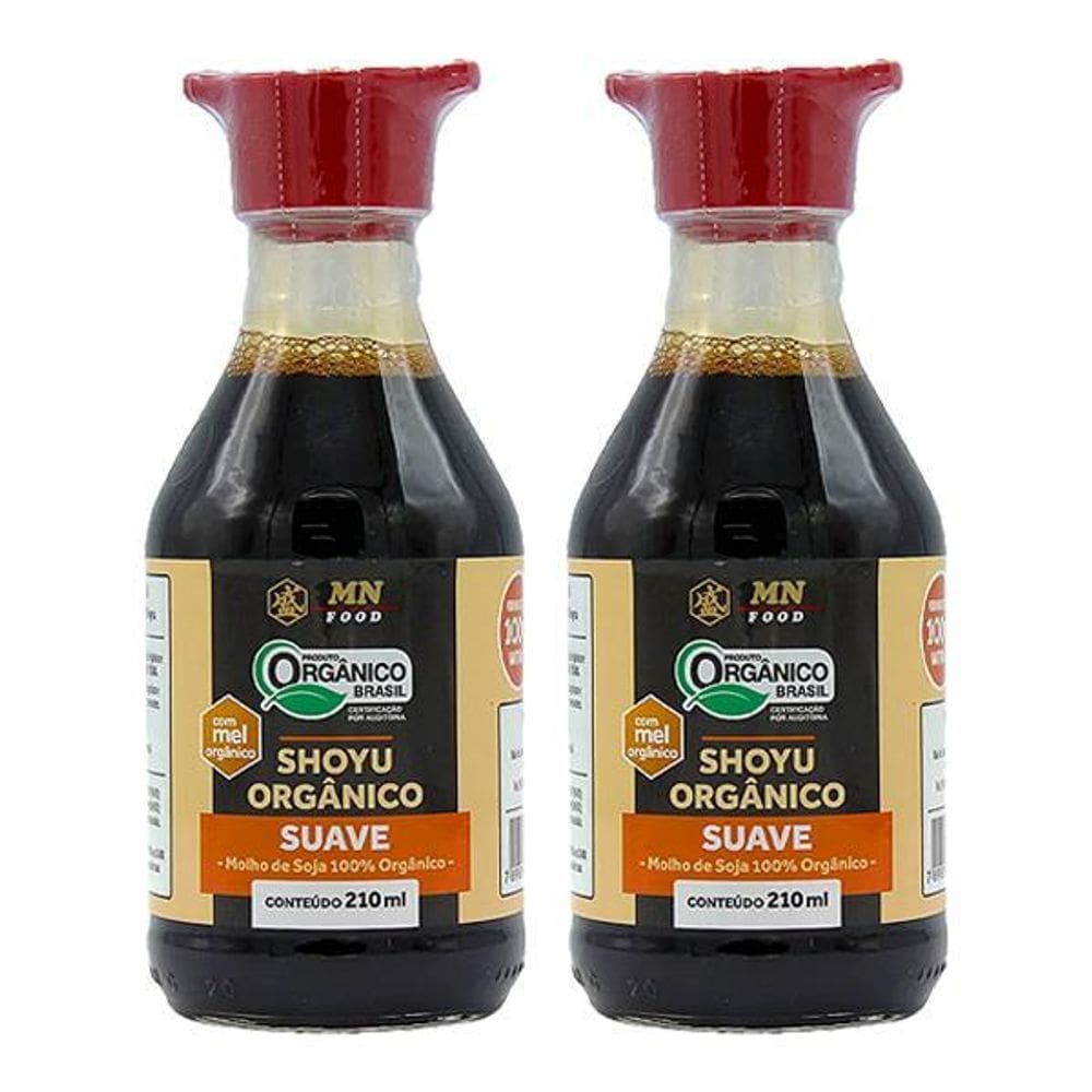 Kit 2X: Shoyu Orgânico Suave Mn Food 210Ml