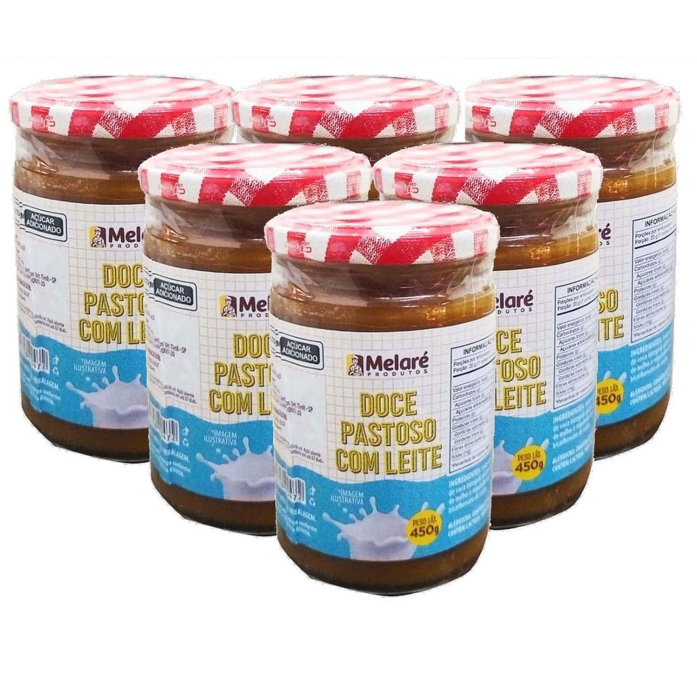 Kit Com 6Und Doce Pastoso Com Leite 450G Melaré