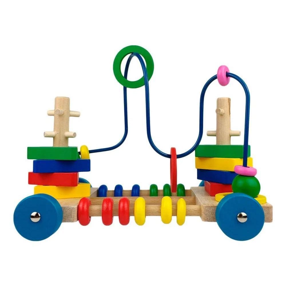 2X Carrinho Montanha Russa Brinquedo Educativo Pedagógico Co