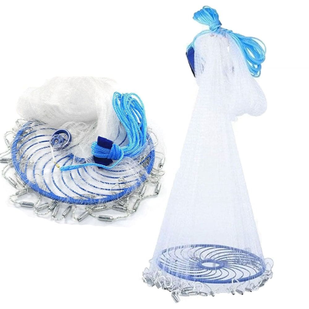 Tarrafa Chinesa Rede Pesca Pescaria Peixe Multifilamento Malha Chumabda Robalo Lambari Tainha Tilapia Traira Ciriguejo