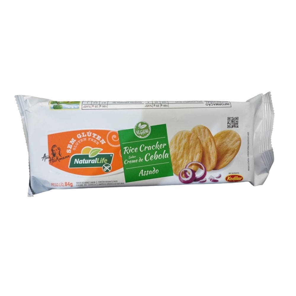 Rice Crackers Sabor Creme De Cebola S/ Glúten Kodilar 84G