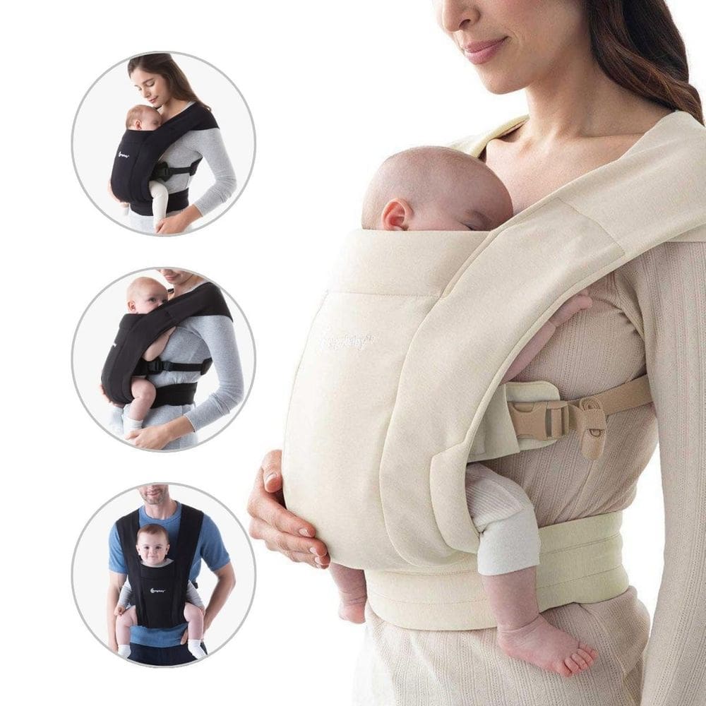 Canguru Bebê 3 Posições Ergonômico Embrace Ergobaby - Preto