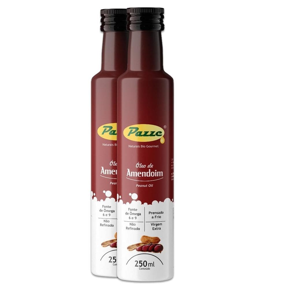 Kit 2 Óleo De Amendoim Extra Virgem Pazze 250Ml