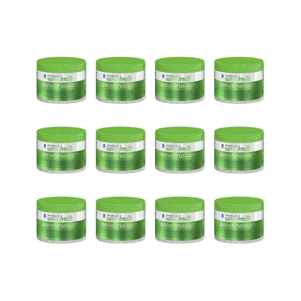 Gelatina Capilar Probelle Super Bonita 500G Babosa -Kit 12Un