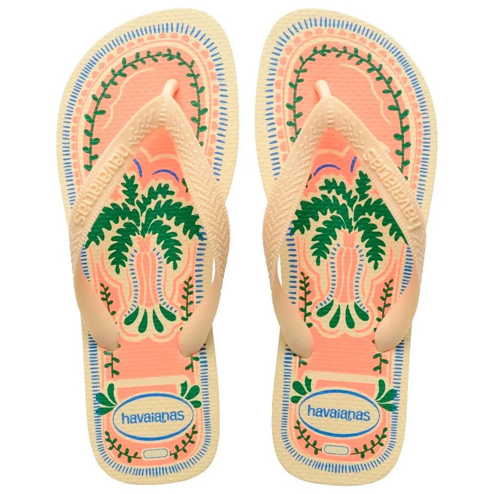 Sandália Havaianas Top Summer Vibes Creme Tamanho 37/38 1 Par