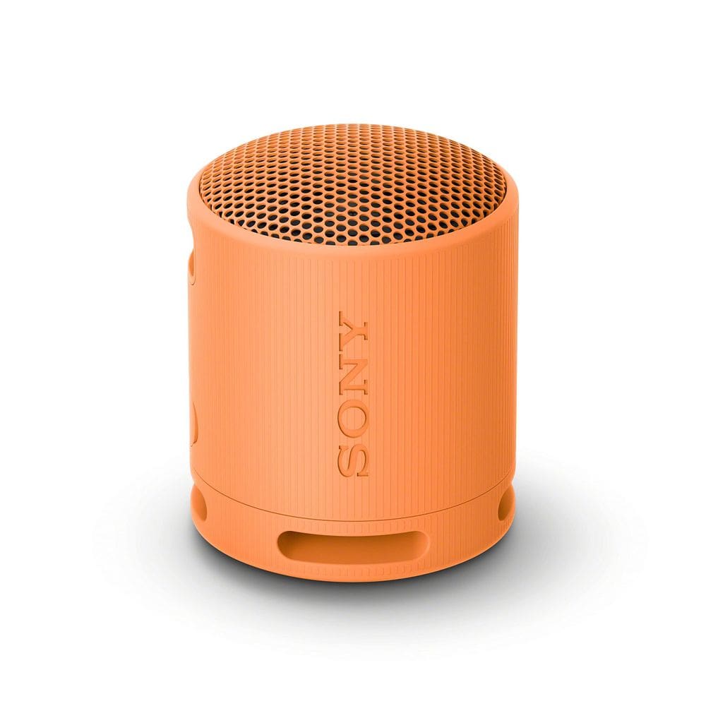 Alto-falante Sony SRS-XB100 sem fio Bluetooth à prova d`água laranja