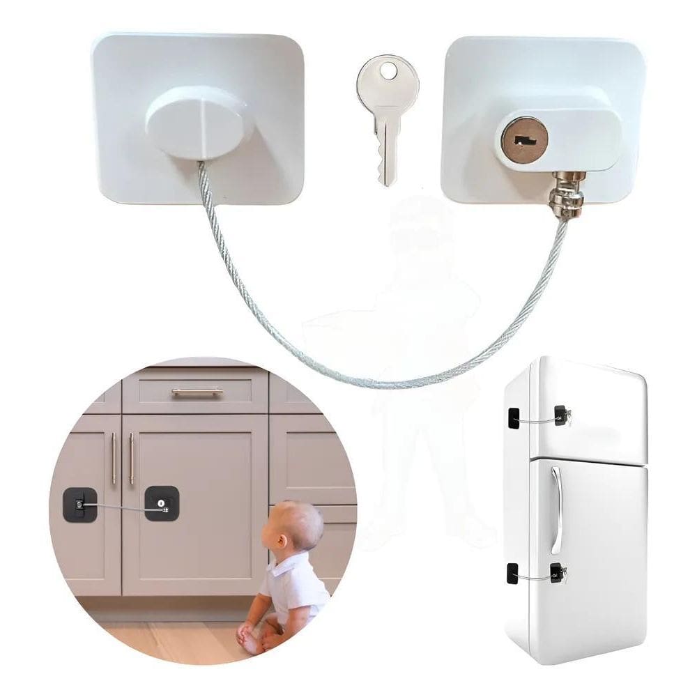 2X Trava Cadeado De Segurança Janela Porta Geladeira Senha