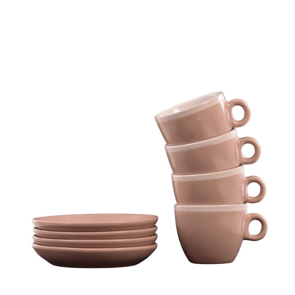 Cj Xicara/Pires Classic 90Ml Creme Ce 8 Pcs